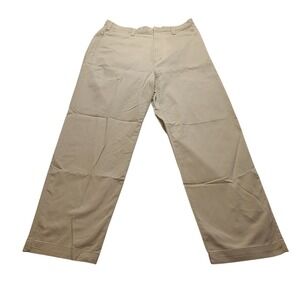 Timberland Stratham Twill Chino Pants Men's 34x31 Khaki Tan Cotton Straight Leg